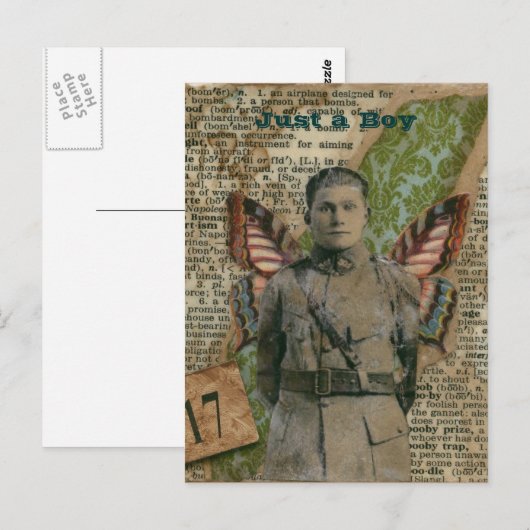 男の子 ポストカード (正面/裏面)