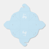 男の子、ライトブルーの赤ちゃんシャワー、ジェンダーの明け方 フェイバーボックス (折り畳みなし)