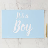 男の子、ライトブルーの赤ちゃんシャワー、ジェンダーの明け方 ペーパーパッド (インサイチュ)