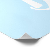 男の子、ライトブルーの赤ちゃんシャワー、ジェンダーの明け方 ポスター (角)