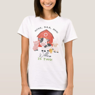 男の子"二人"親ファーム2nd誕生日 tシャツ