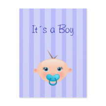 男の子 – 出産案内はがき