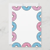 男の子？女の子？ドーナツでお披露目！性別発表 招待状 (裏面)