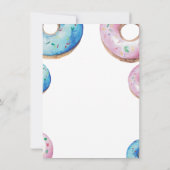 男の子？女の子？ドーナツ知らない！性別発表 招待状 (裏面)