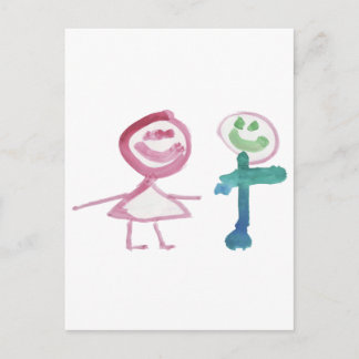 男の子&女の子 ポストカード