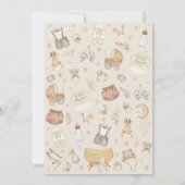 男の子？女の子？ | ミューテッド ボーホー 性別発表 ベビーシャワー 招待状 (裏面)