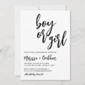 男の子？女の子？性別発表の招待状 招待状 (正面)