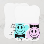 男の子？女の子？性別発表招待状 招待状 (正面/裏面)