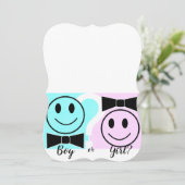 男の子？女の子？性別発表招待状 招待状 (スタンド正面)