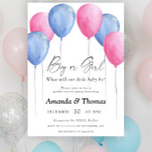 男の子？女の子？ - 風船 - 性別発表 招待状