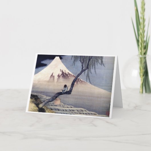 男の子、山富士、北斎 カード (正面)