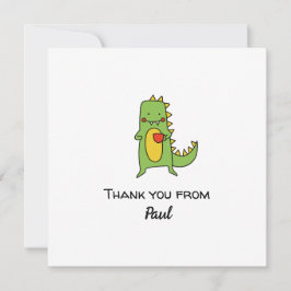 男の子 恐竜 サンクスステッカー パーティー 記念品 カード