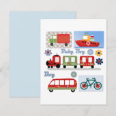 男の子 招待状 (正面/裏面)