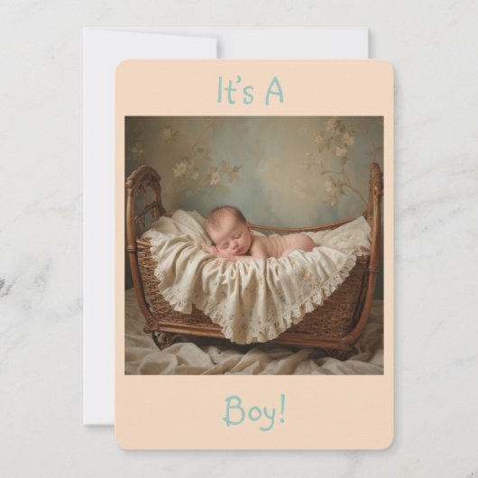 男の子 招待状 (正面)