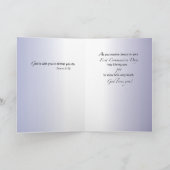 男の子、最初の聖餐式カード カード (内部)