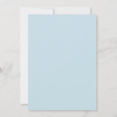 男の子！水彩恐竜ベイビーシャワー 招待状 (裏面)