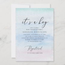 男の子。水色の青い赤航海のちゃんシャワー