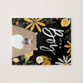 男の子 – 甘いハニービー&クマの花 ジグソーパズル (横)