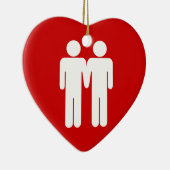 男の子 + 男の子のオーナメント セラミックオーナメント (右)