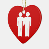 男の子 + 男の子のオーナメント セラミックオーナメント (左)