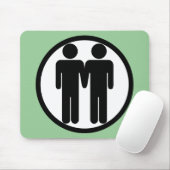 男の子 + 男の子のマウスパッド マウスパッド (マウス)