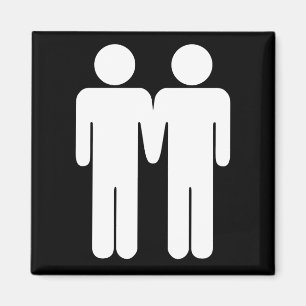 男の子 + 男の子の黒い磁石 マグネット