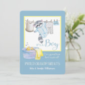 『男の子-祖父母のお誇りを持った知らせ』 招待状 (スタンド正面)