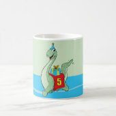 男の子、第5誕生日恐竜 コーヒーマグカップ (中央)