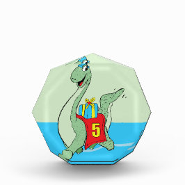 男の子、第5誕生日恐竜 フォトブロック