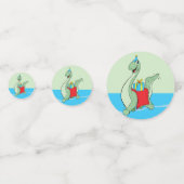 男の子、誕生日恐竜 コンフェッティ (裏面)