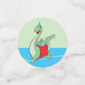 男の子、誕生日恐竜 コンフェッティ (スモール正面)