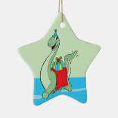 男の子、誕生日恐竜 セラミックオーナメント (右)