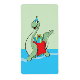 男の子、誕生日恐竜 ラベル