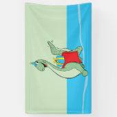 男の子、誕生日恐竜 横断幕 (縦)