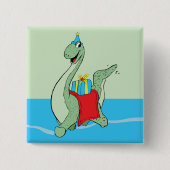 男の子、誕生日恐竜 缶バッジ (正面)