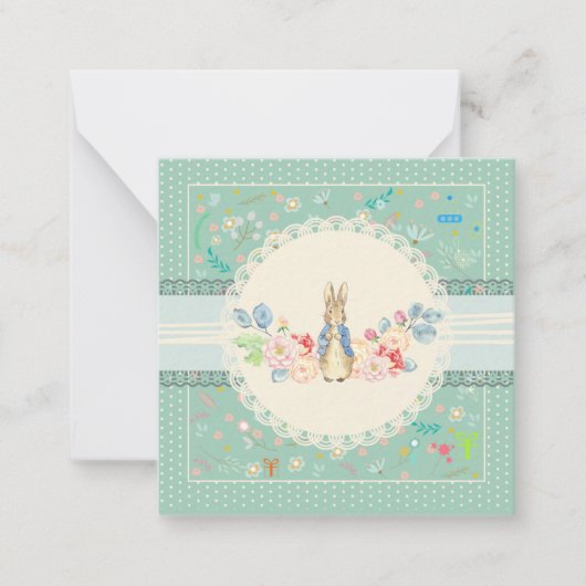 男の子/赤ちゃんシャワー招待状 ノートカード (正面)