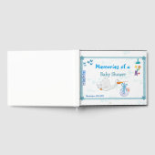 男の子 – 赤ちゃんパーソナライズされたのシャワー ゲストブック (全面)