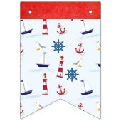 男の子、赤ちゃん航海のシャワーのバナー バンティングフラッグ (第3の旗)