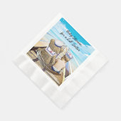 男の子、赤ちゃん航海のシャワー 縁ありランチョンナプキン (角)