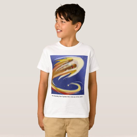 男の子、車で操縦された歯の妖精、射撃、 発砲スター Tシャツ (正面フル)