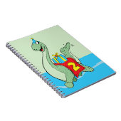 男の子、2番目の誕生日の恐竜 ノートブック (右側)
