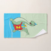 男の子、2番目の誕生日の恐竜 バスタオルセット (ハンドタオル)