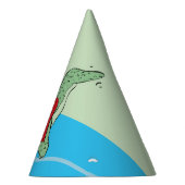 男の子、2番目の誕生日の恐竜 パーティーハット (右)