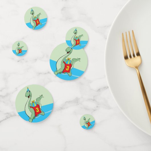 男の子、3rd誕生日の恐竜 コンフェッティ (グループ)