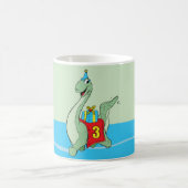 男の子、3rd誕生日の恐竜 コーヒーマグカップ (中央)