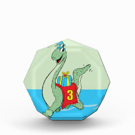 男の子、3rd誕生日の恐竜 フォトブロック