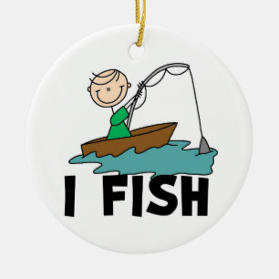 男の子Iの魚 セラミックオーナメント