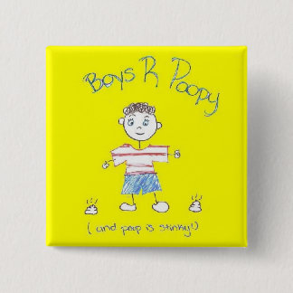 男の子R Poopyボタン 缶バッジ
