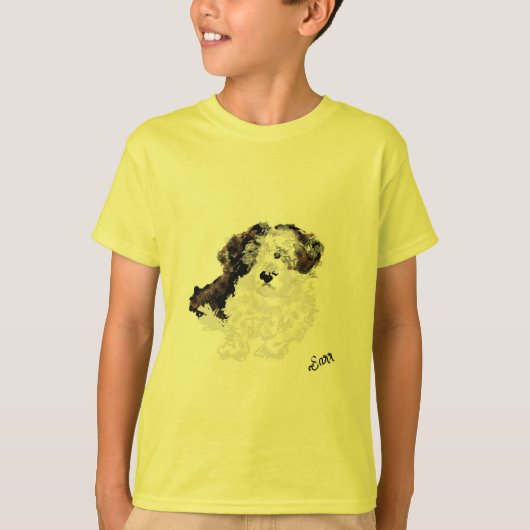 男の子Tシャツ:シーズー(犬)子犬 Tシャツ (正面)