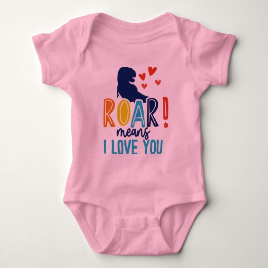 男の子TシャツROAR with Love - Dino Kids' Tee ベビーボディスーツ (正面)